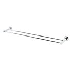 Solid Brass 30" Double Towel Bar in Polished Chrome