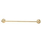 24" Towel Bar in Unlacquered Brass