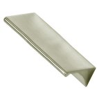 Solid Brass 3 1/2" Centers Tab Pull in Satin Nickel