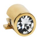 Crystal Small Round Mount for Rings 1 1/2", 2", 2 1/2" in Polished Brass