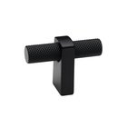 T Knob With Knurled Bar in Matte Black