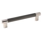 6 1/4" Centers Handle in Polished Nickel and Gunmetal