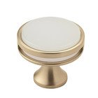 1 3/8" Diameter Knob in Golden Champagne/Frosted Acrylic