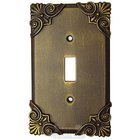 Corinthia Switchplate Single Toggle Switchplate in Antique Gold