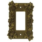 Grapes Rocker/GFI Switchplate in Brushed Natural Pewter