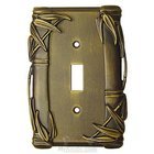 Bamboo Switchplate Single Toggle Switchplate in Black