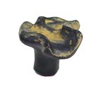 Clayforms B Knob - 1 1/2" in Black with Copper Wash