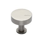 1 1/4" Disc Knob with Rosette in Satin Nickel