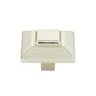 1 1/2" Large Square Knob in Polished Nickel