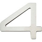 # 4 Self-Adhesive House Number in Stainless Steel