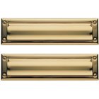 Package Size Mail Slot in Unlacquered Brass