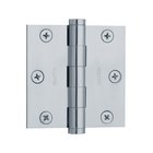 3" x 3" Square Corner Door Hinge in Polished Chrome (Sold Individually)