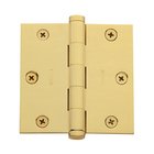 3 1/2" x 3 1/2" Square Corner Door Hinge in Unlacquered Brass (Sold Individually)