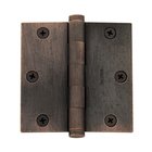 3 1/2" x 3 1/2" Square Corner Door Hinge in Distressed Oil Rubbed Bronze (Sold Individually)