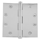 4 1/2" x 4 1/2" Square Corner Door Hinge in Polished Chrome (Sold Individually)
