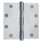 4 1/2" x 4 1/2" Ball Bearing Square Corner Door Hinge in Polished Chrome (Sold Individually)