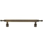 3 3/4" Centers Spindle Handle in Satin Brass & Black