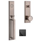 Full Escutcheon Full Dummy Handleset with Knob in Distressed Oil Rubbed Bronze