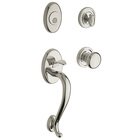 Sectional Full Dummy Handleset with Classic Knob in Lifetime PVD Polished Nickel