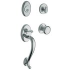 Sectional Full Dummy Handleset with Classic Knob in Polished Chrome