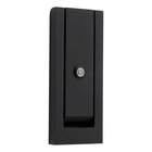 Modern Rectangular Door Knocker With Scope in Satin Black