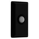Rectangular Door Bell Button in Satin Black