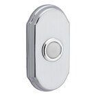 Arch Door Bell Button in Satin Chrome