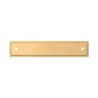 4" Centers Transitional Back Plate in Unlacquered Brass