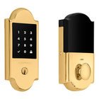 Boulder Touchscreen Deadbolt with Z-Wave in Lifetime (PVD) Polished Brass