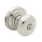 Keyed Classic Knob in Lifetime Pvd Polished Nickel
