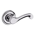 Dummy Set Classic Door Lever with Classic Rose in Polished Chrome