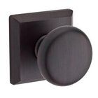 Full Dummy Door Knob with Traditional Square Rose in Venetian Bronze