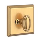 Patio (One-Sided) Square Deadbolt in PVD Lifetime Satin Brass