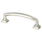 3 3/4" Centers Timeless Charm Pull in Brushed Nickel