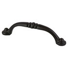 3 3/4" Centers Timeless Charm Pull in Matte Black