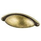 2 1/2" Centers Timeless Charm Cup Pull in Dull Bronze