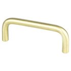 3" Centers Uptown Appeal Pull in Satin Brass
