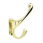 4" Long Timeless Charm Hook in Polished Brass
