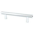 96mm Centers European Bar Pull in Polished Chrome
