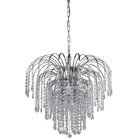 19" Chandelier in Chrome with Acrylic Crystals