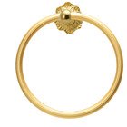 Full Swing Towel Reeded Ring Renaissance Style in Satin Gold