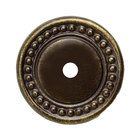 Round Beaded Backplate in Antique Brass