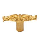 Large Leaves Knob in Satin Gold