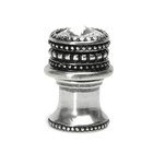 Medium Round Knob With Flared Foot With An 16Mm Swarovski Crystal In Oil Rubbed Bronze