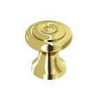 7/8" Diameter Knob In Polished Brass Unlacquered