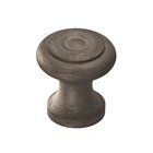 1 1/8" Knob In Distressed Pewter