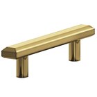 4" Centers Beveled Pull in Antique Bronze