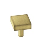 1" Square Knob/Shank In Distressed Antique Brass