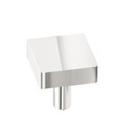 1 1/4" Square Knob/Shank In Polished Nickel