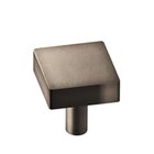 1 1/4" Square Knob/Shank In Distressed Pewter